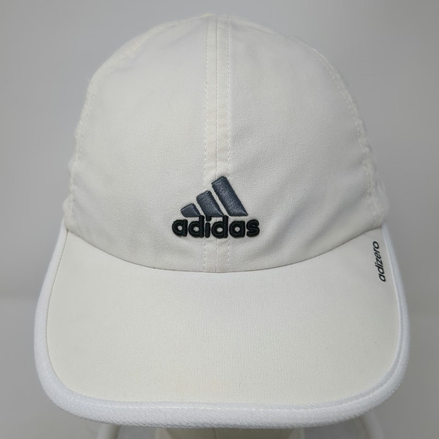 Adidas Baseball Cap White One Size Adizero Mesh Performance Strapback Hat
