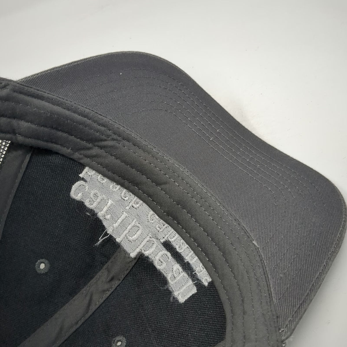 Otto Trucker Hat Gray White One Size Caribbean Beach Cabanas Mesh Back Snapback