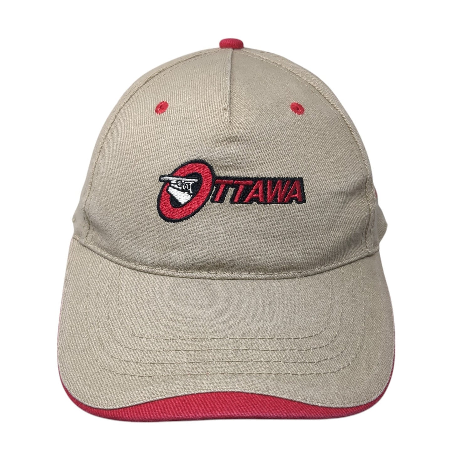 Ottawa Kalmar Strapback Hat Brown One Size Embroidered Cobra Outdoor