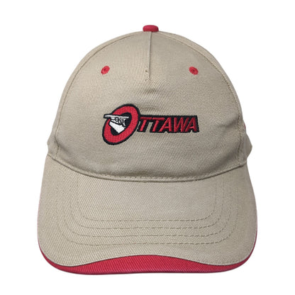Ottawa Kalmar Strapback Hat Brown One Size Embroidered Cobra Outdoor