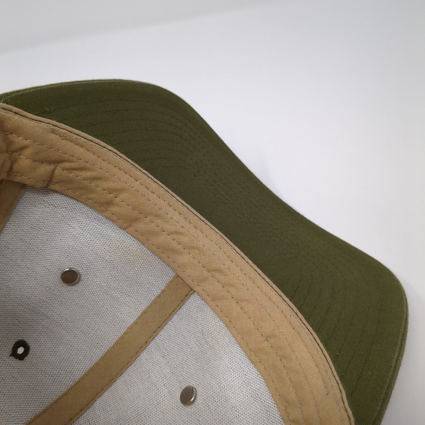 North American Organics Snapback Trucker Hat Green One Size Mesh Back