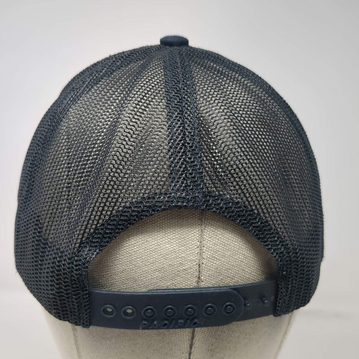 Pacific Headwear Trucker Hat Black One Size Snapback Mesh Merrick Logo Graphic