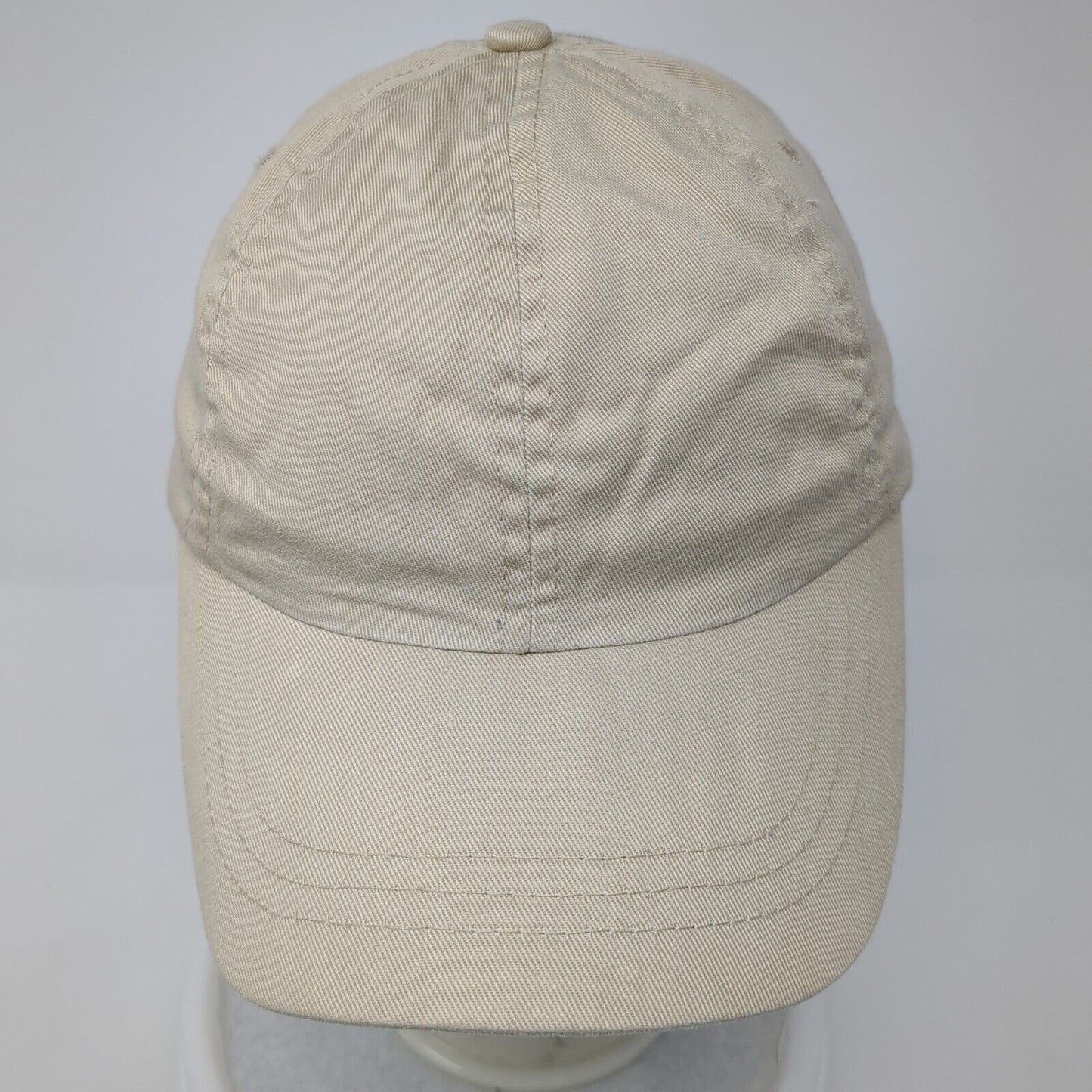 Unbranded Strapback Hat Tan One Size Adjustable Solid Blank 6 Panel