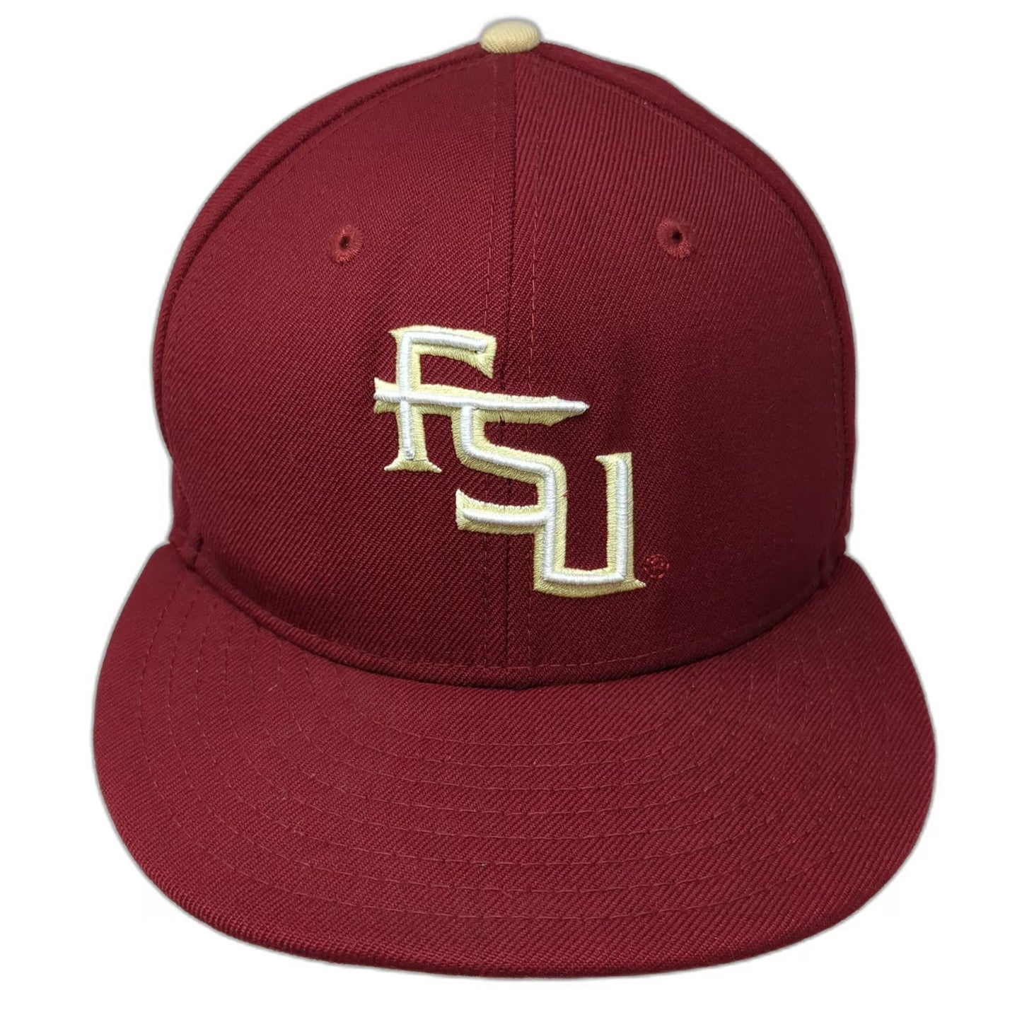 Florida State Seminoles NCAA New Era Snapback Red One Size Hat Wool Gold 9FIFTY