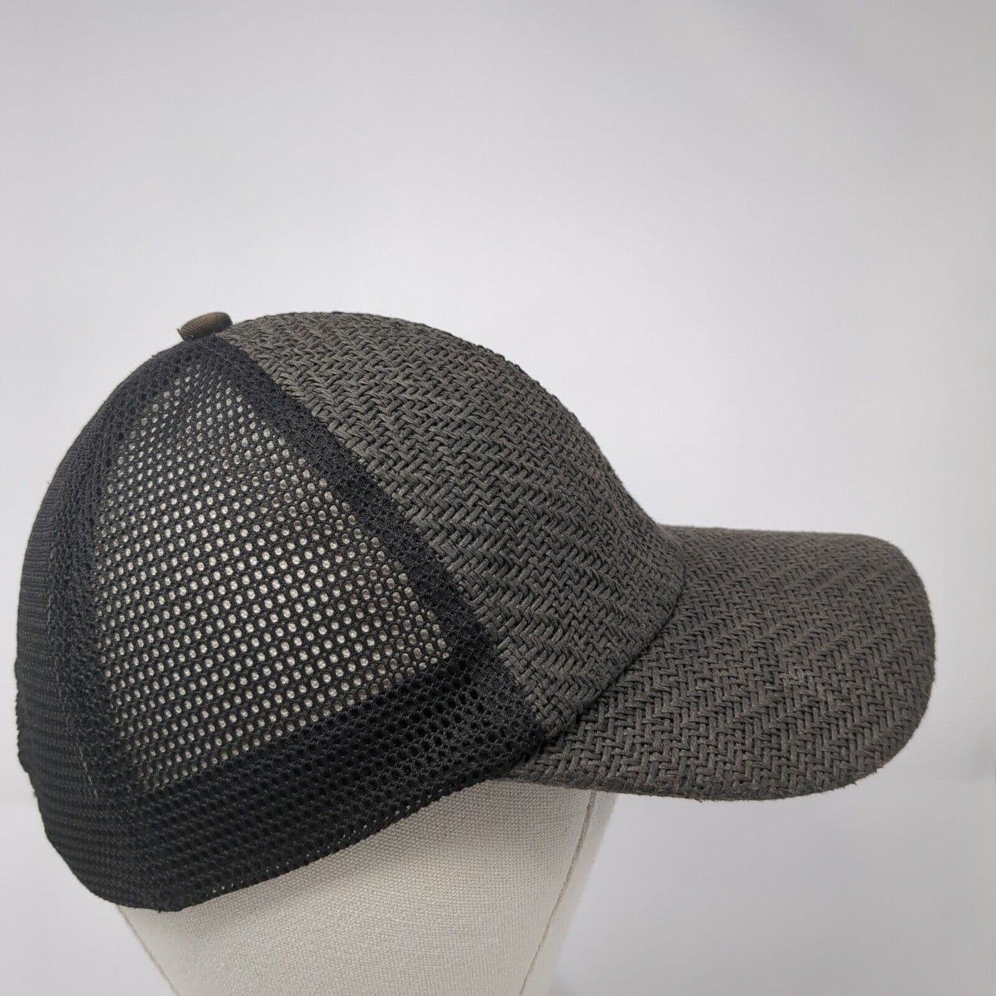 Unbranded Paper Trucker Hat Gray One Size Adjustable Mesh Back Blank