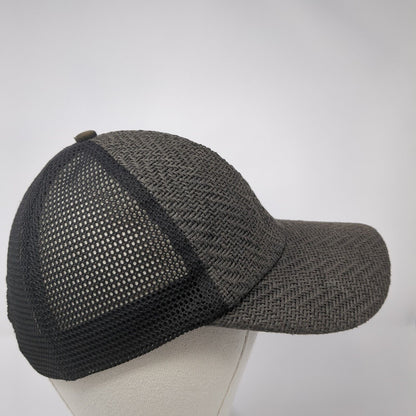 Unbranded Paper Trucker Hat Gray One Size Adjustable Mesh Back Blank