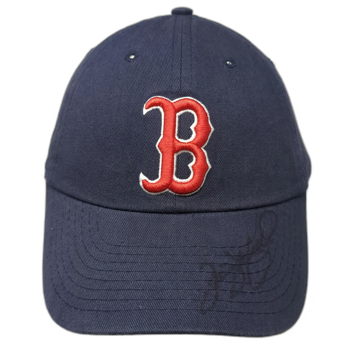 Boston Red Sox MLB Blue Baseball Cap OS Embroidered Logo Slideback Autograph