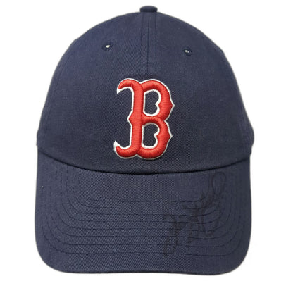 Boston Red Sox MLB Blue Baseball Cap OS Embroidered Logo Slideback Autograph