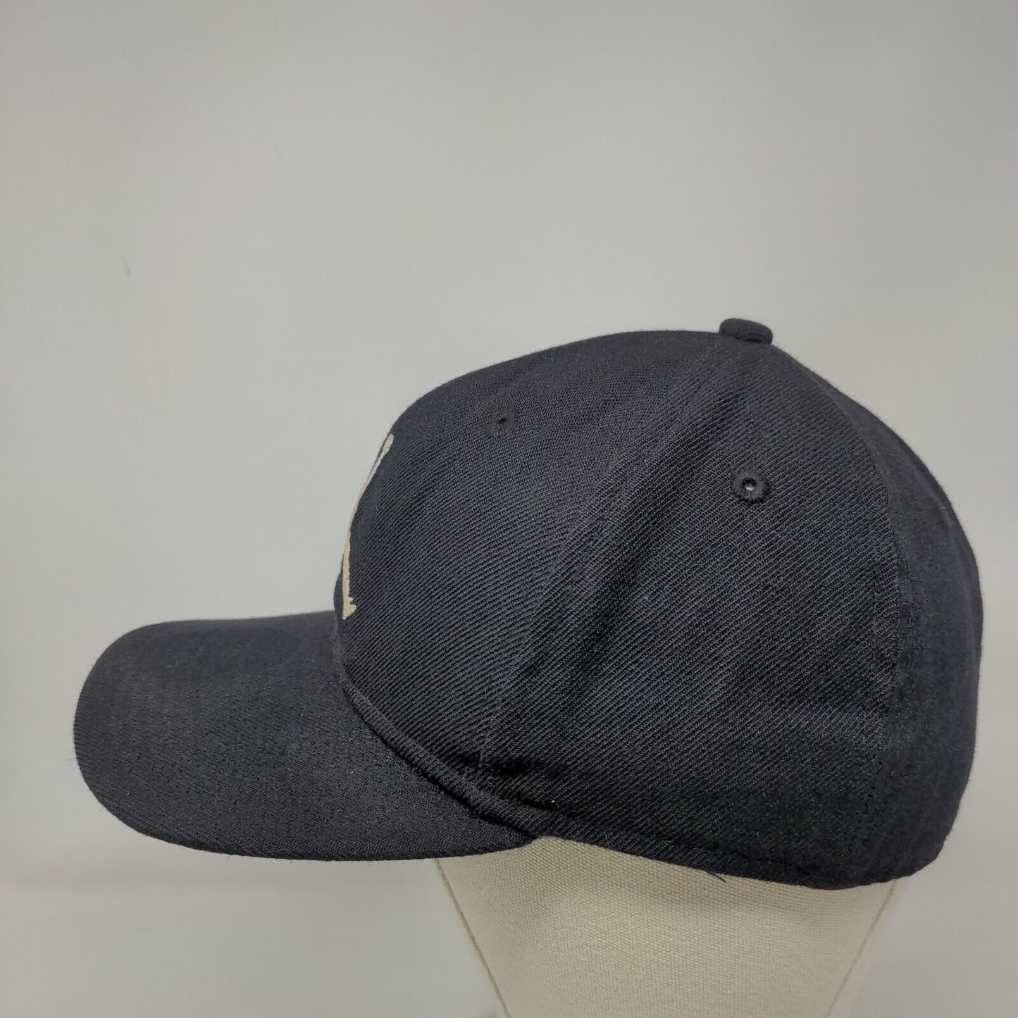 Jordan Jumpman Fitted Hat Black 7 1/4 Embroidered Vent Holes 6 Panel