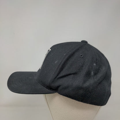 Game Up Snapback Hat Black OSFA Embroidered 6 Panel Sport-Tek
