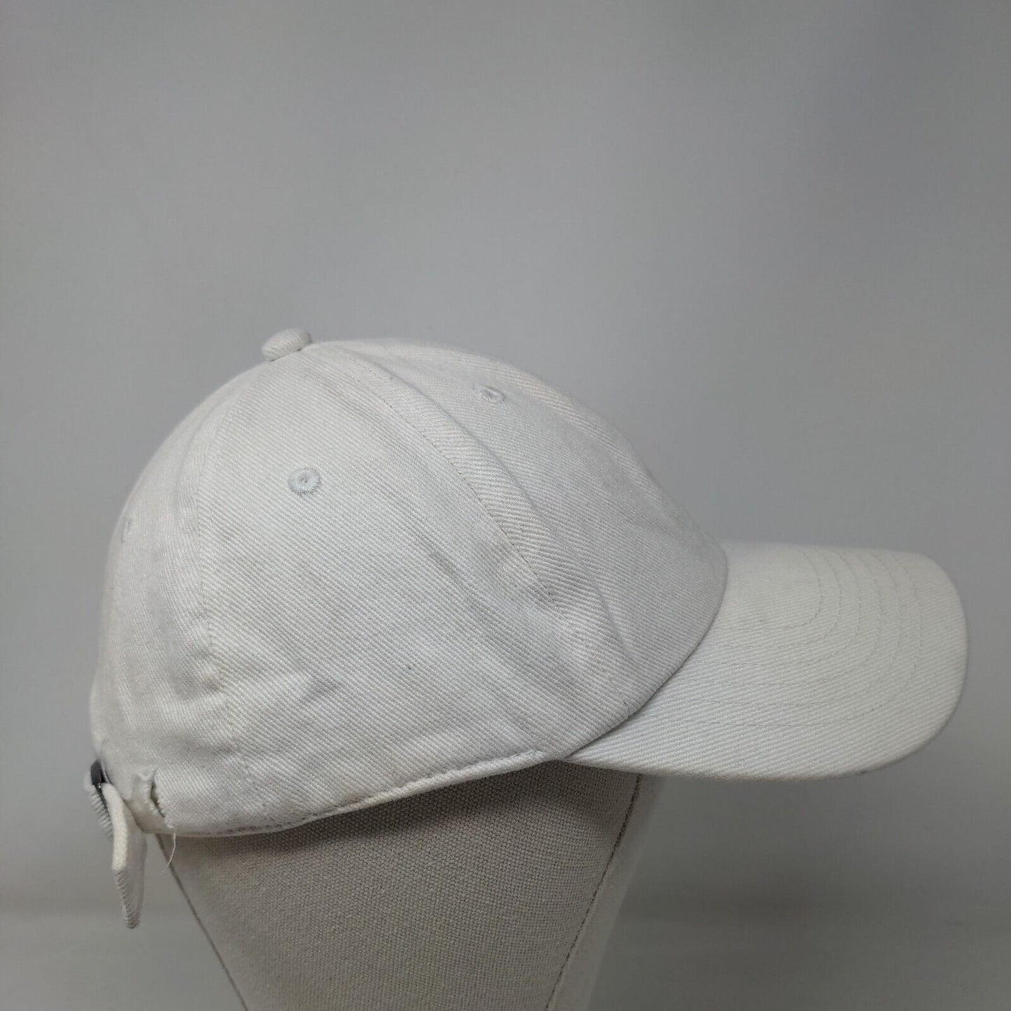 Unbranded Slideback Hat Cream One Size Adjustable 6 Panel Solid Blank