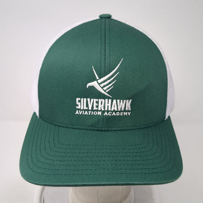 Silverhawk Aviation Academy Trucker Hat Green OS Adjustable Mesh Pacific Headwea