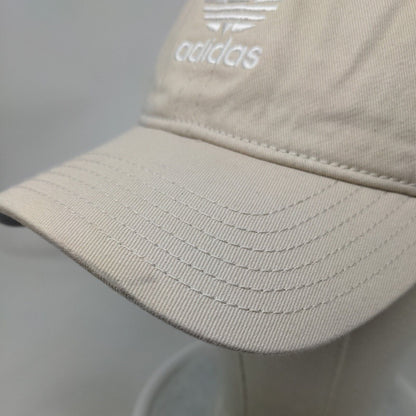 Adidas Women's Slideback Hat Tan OSFW Embroidered Logo Solid 6 Panel