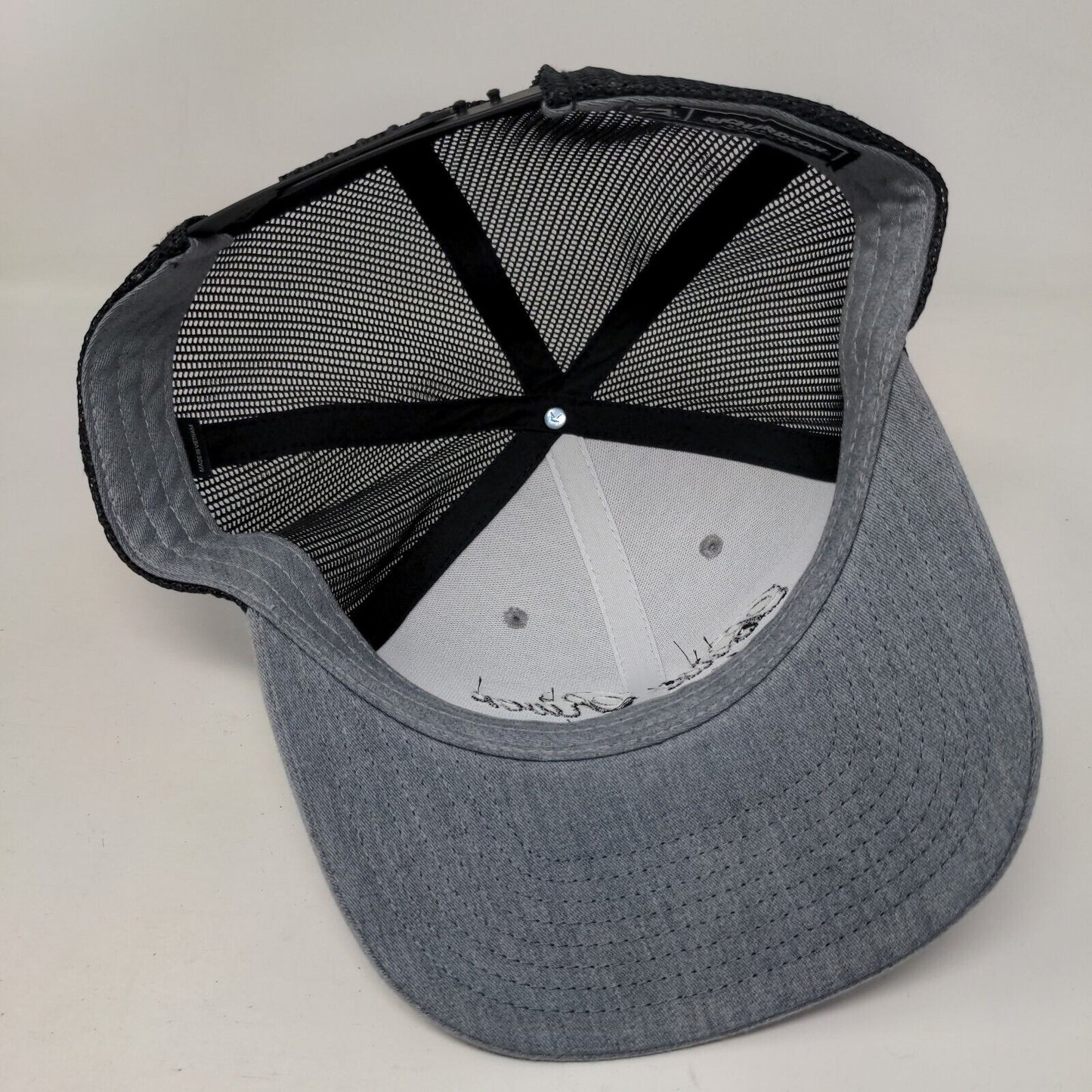 Boise River Marathon Snapback Trucker Hat Gray OS Adjustable Mesh Richardson