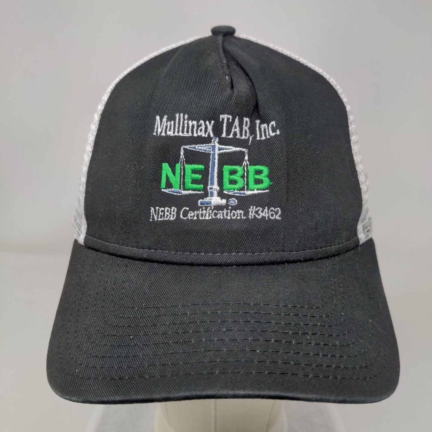NEBB Certification #3462 Snapback Mesh Back Trucker Hat Black OSFM New Era