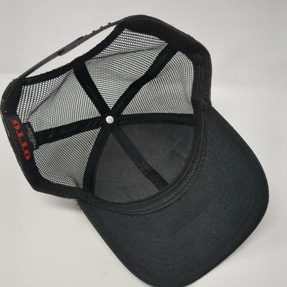 State of Idaho Snapback Trucker Hat Black One Size Adjustable Mesh Back Otto