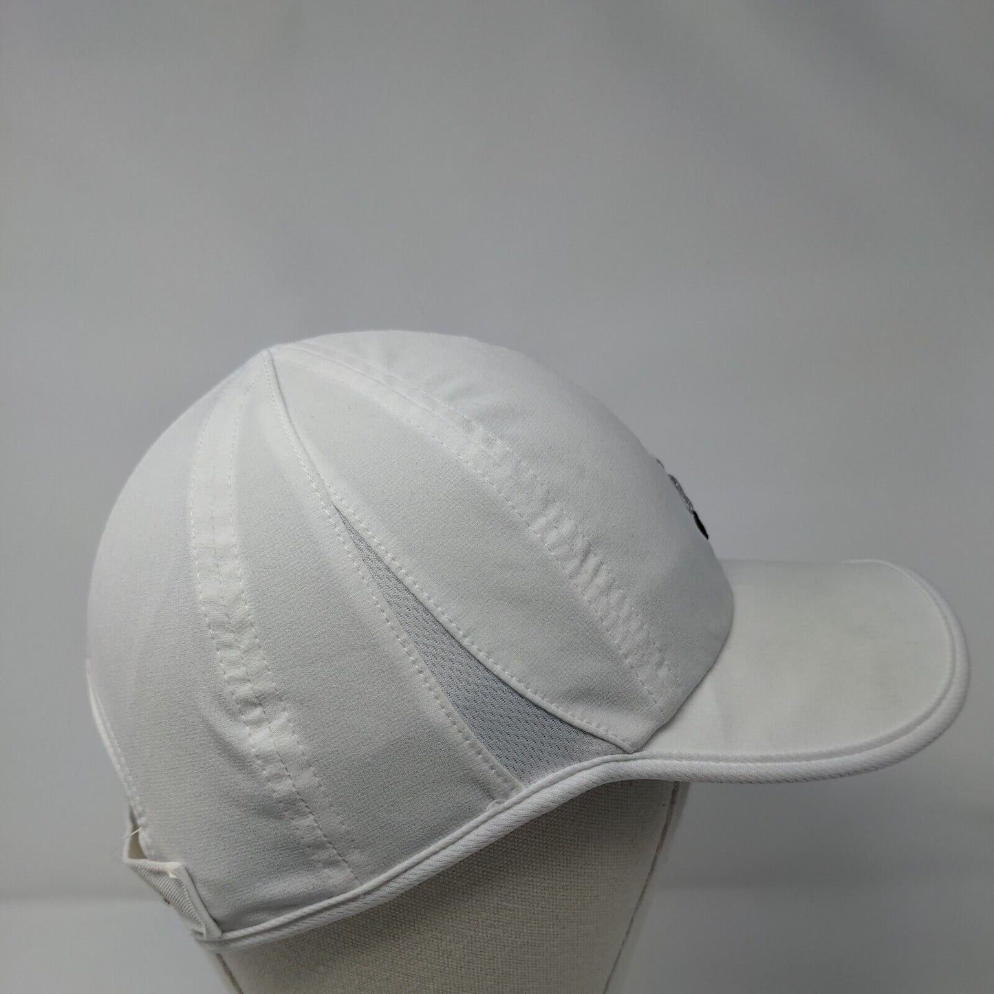 Adidas 3 Stripes Strapback Hat White One Size Solid Adizero Climacool
