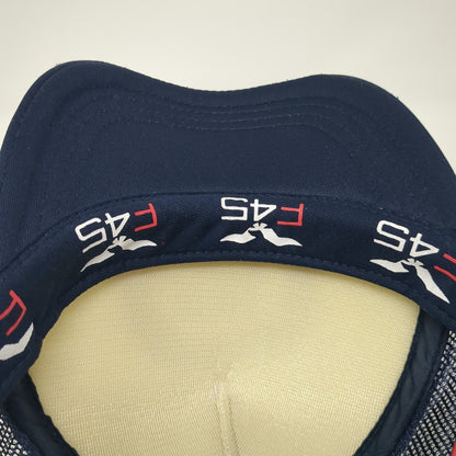 Functional F45 Training Trucker Hat Blue One Size Adjustable Mesh Back 6 Panel