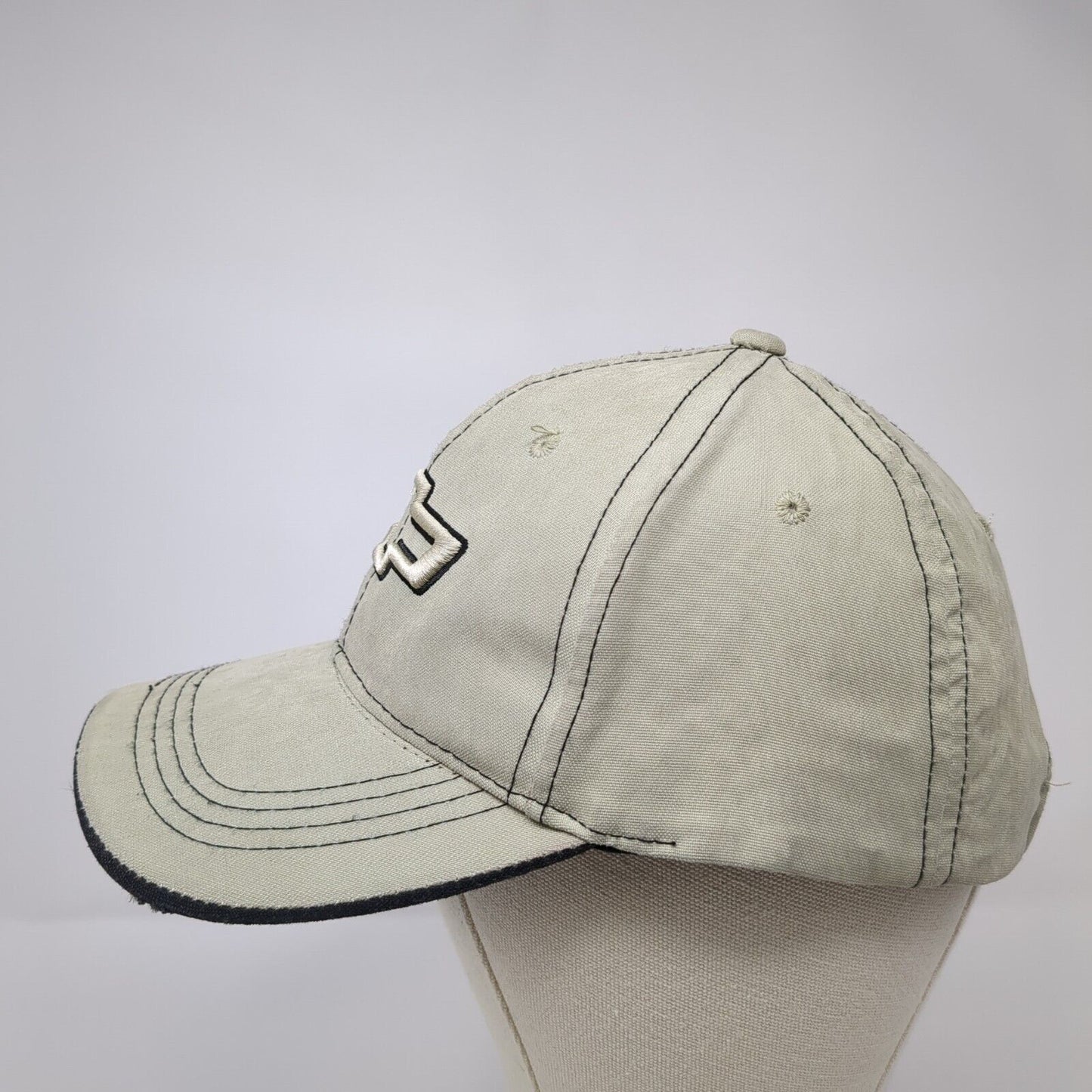 Chevrolet Slideback Hat Tanish-Green OSFA Adjustable Solid Embroidered