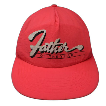 Acilia 5 Panel Pink One Size Father of the Year Nylon Snapback Novelty Hat