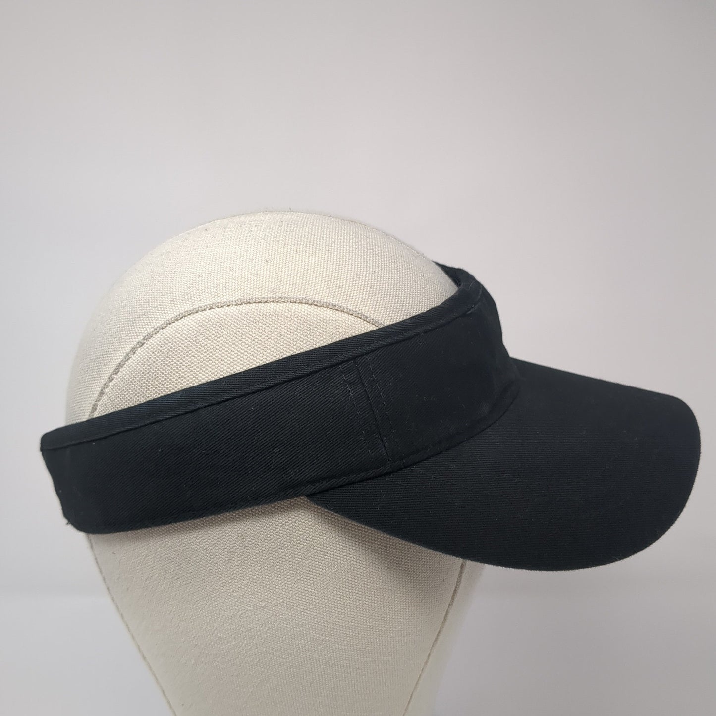 Unbranded Sun Visor Hat Black One Size Adjustable Strap Lightweight Blank