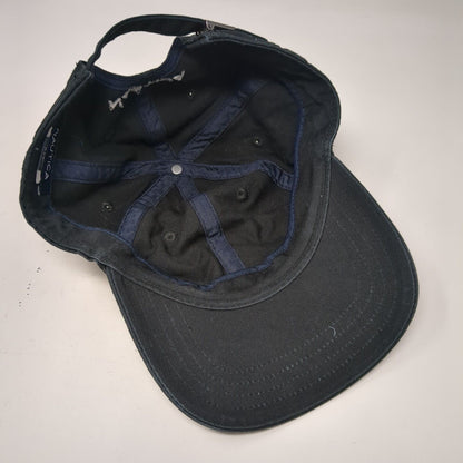 Nautica Slideback Hat Black One Size Adjustable Embroidered 6 Panel