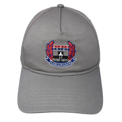 Front Sight Ambassador Strapback Hat Gray One Size Adjustable Otto