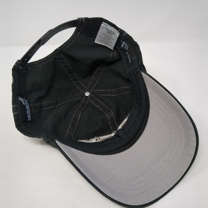 MACK Snapback Hat Black One Size Adjustable Embroidered 6 Panel Cotton
