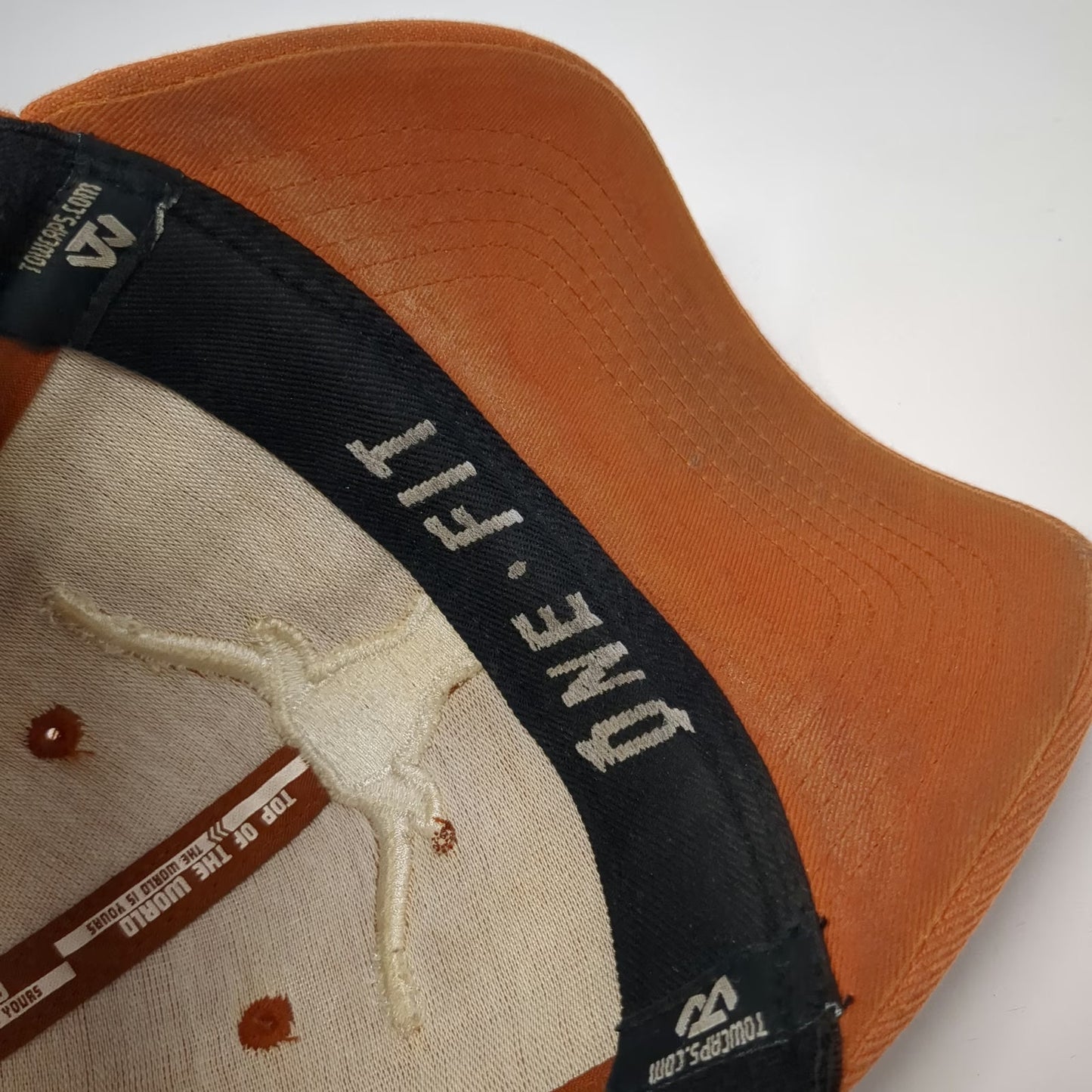Texas Longhorns NCAA Top of the World Baseball Cap Brown White One Size Stretch
