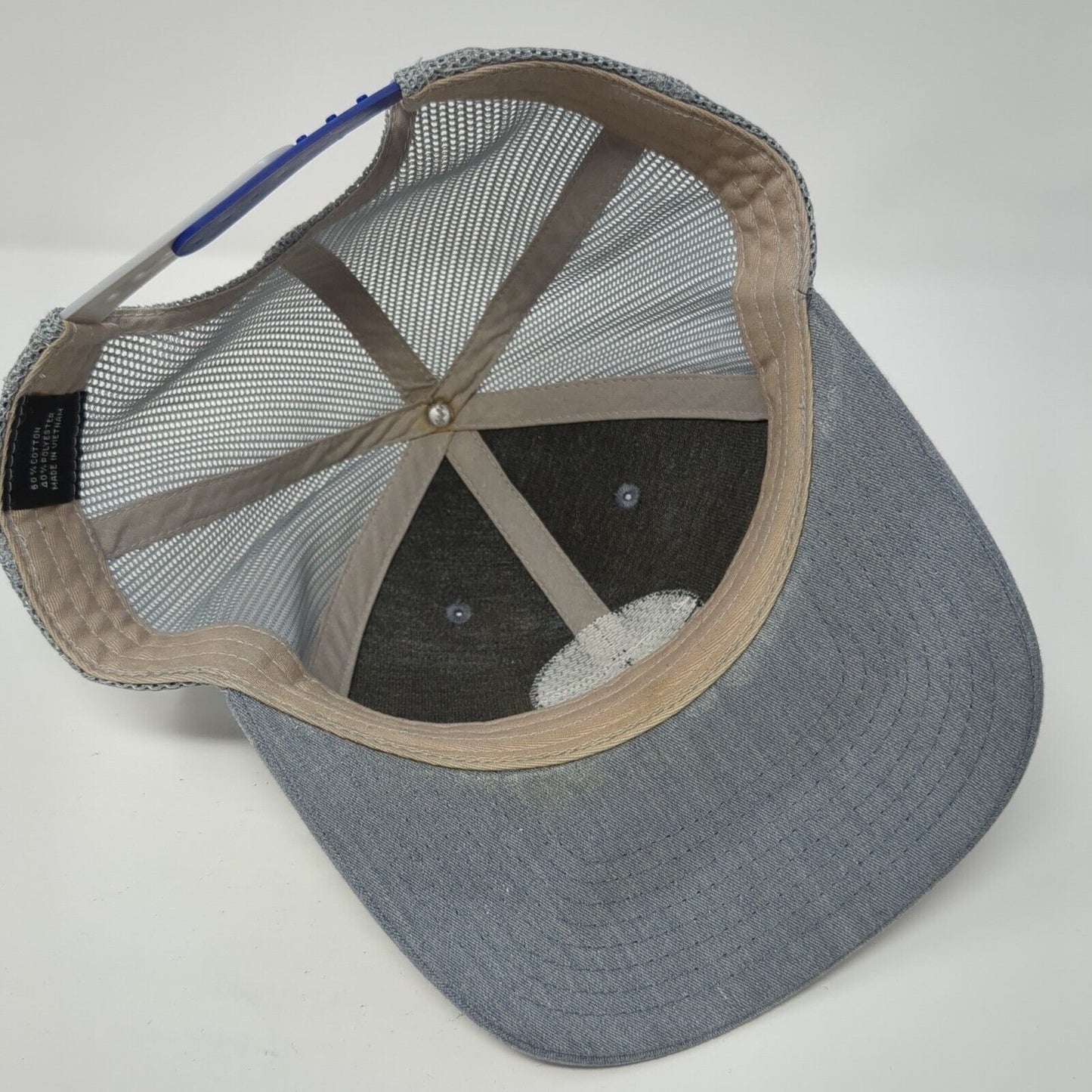 Travis Mathew California Patch Trucker Hat Gray One Size Mesh Back