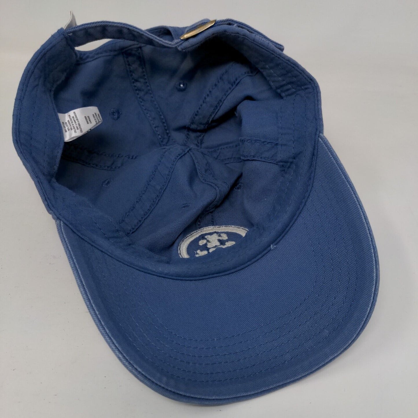 Life is Good Slideback Hat Blue One Size Adjustable Embroidered Patch Cotton