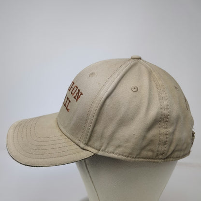 OTTO Baseball Cap Beige One Size Oregon Trail Baker City Wagons Ho Strapback Hat