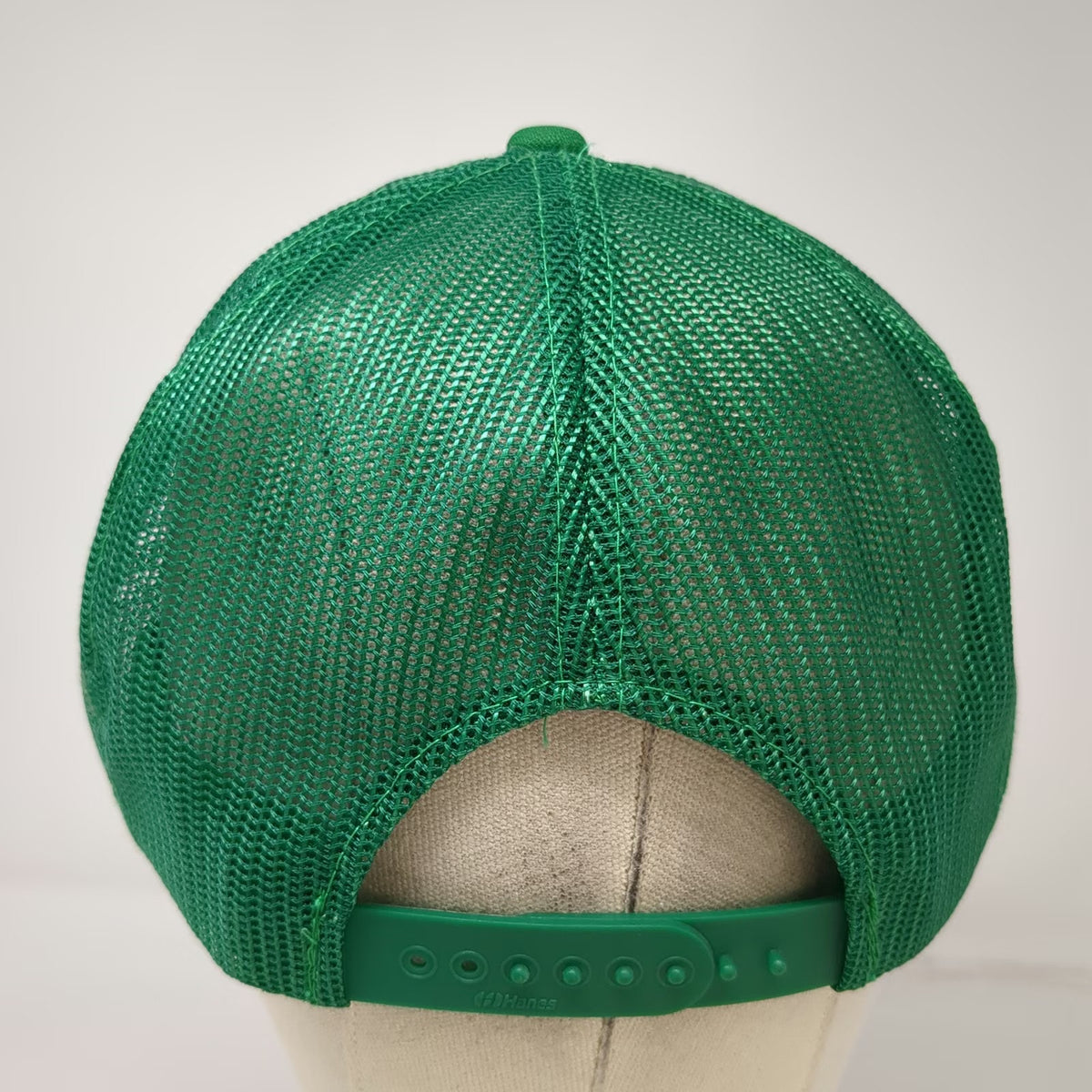 Hanes Trucker Hat Green One Size Mesh Back Snapback Building Supply Boise Hat
