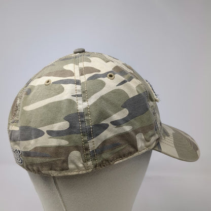 47 Brand NFL New England Patriots Cap Green L Camo Raw Edge Patch Franchise Hat