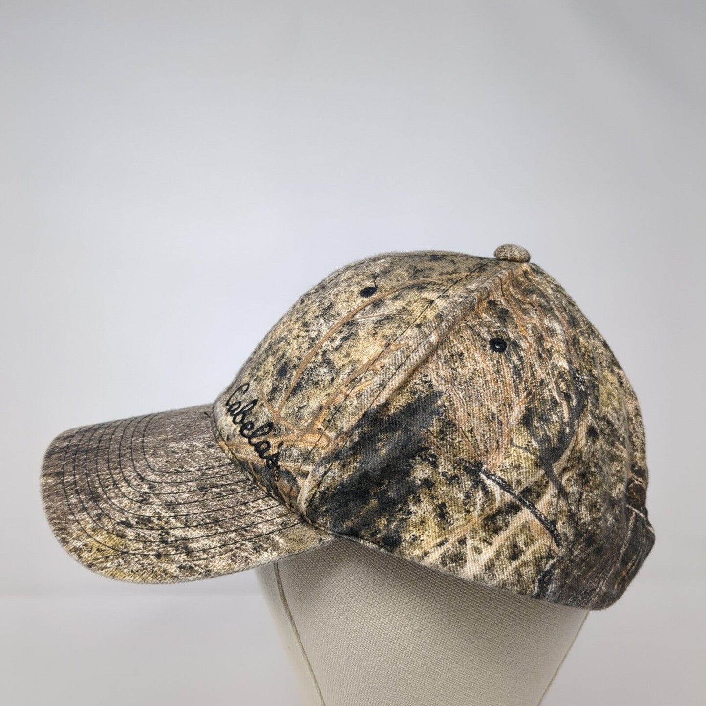 Cabela's Snapback Hat Camo Mossy Oak One Size Hunting Outdoor 6 Panel