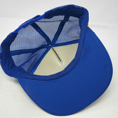 Bahamas Scrambled Eggs Trucker Hat Blue One Size Mesh Snapback Souvenir Captain