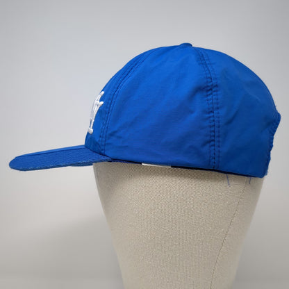 Blue NY Logo Baseball Cap OSFM Mesh Side Panels Adjustable Strapback Sport Hat
