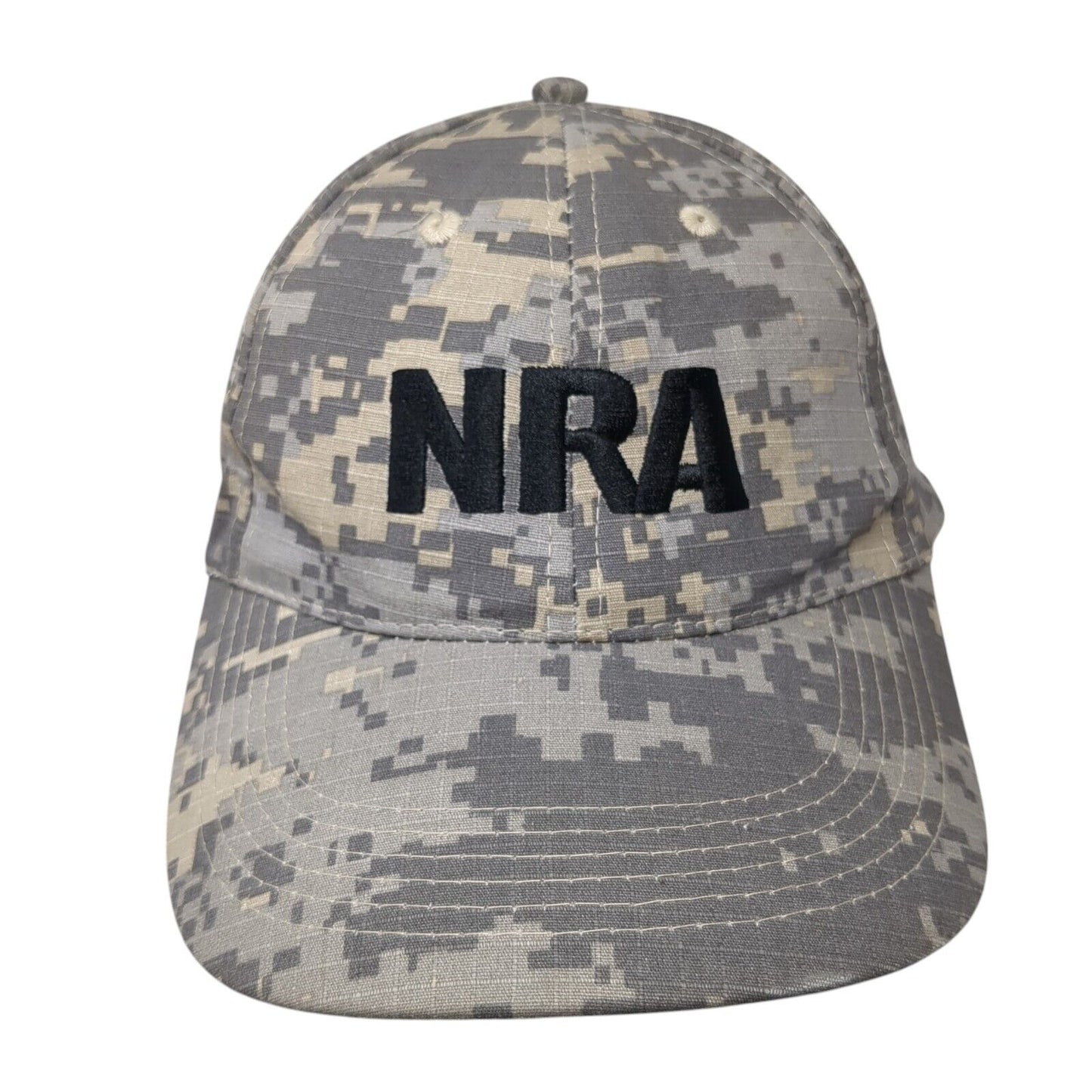NRA Est. 1871 Strapback Hat Digital Camo One Size Embroidered 6 Panel