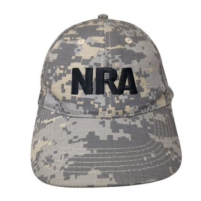 NRA Est. 1871 Strapback Hat Digital Camo One Size Embroidered 6 Panel