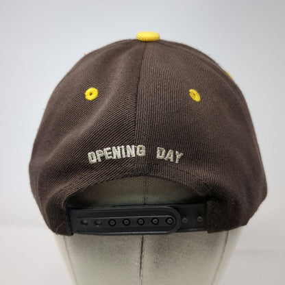 San Diego Padres MLB Snapback Hat Brown Yellow One Size Opening Day Sycuan Stars