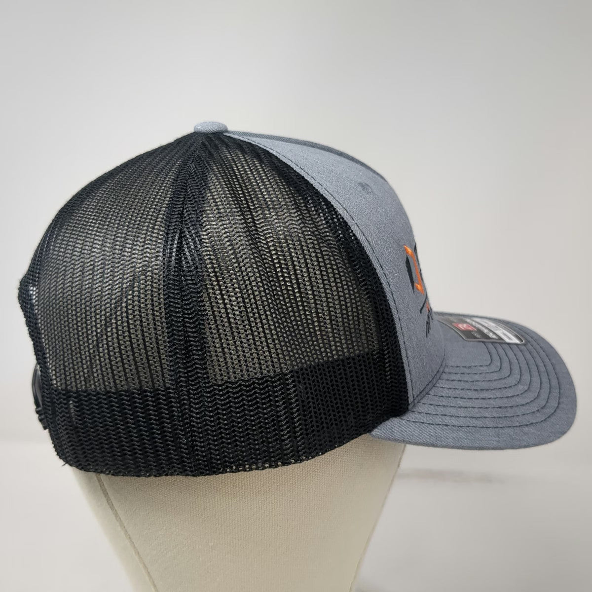 Richardson Trucker Hat Gray One Size Track Utilities Infrastructure Snapback