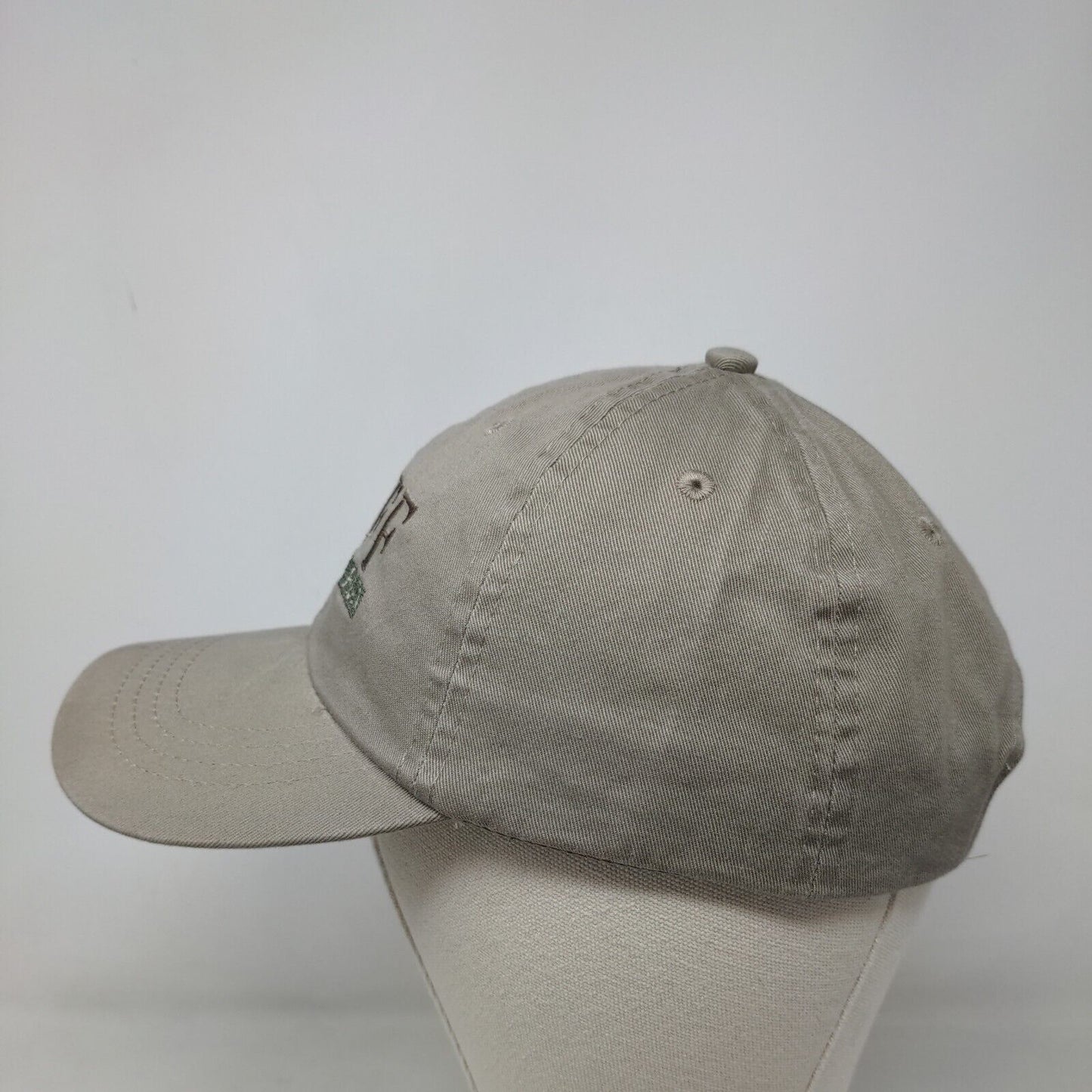 Port & Company Men's Strapback Hat Tan The Huff 50k Trail Run 100% Cotton