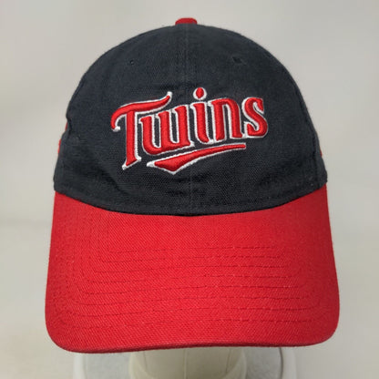 Minnesota Twins Slideback Hat Black Red Embroidered MLB New Era 9Forty Logo
