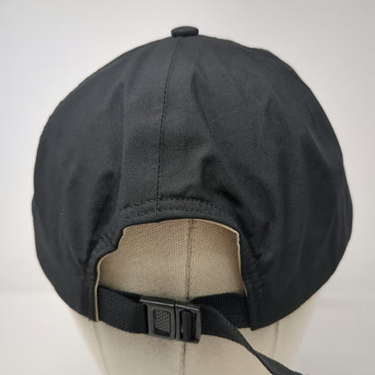 L.L.Bean Baseball Cap Black Gore-Tex Fleece Lined Slideback Strap Hat Vintage