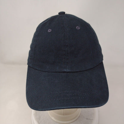 Unbranded Slideback Hat Black One Size Adjustable Vented Holes 6 Panel Blank