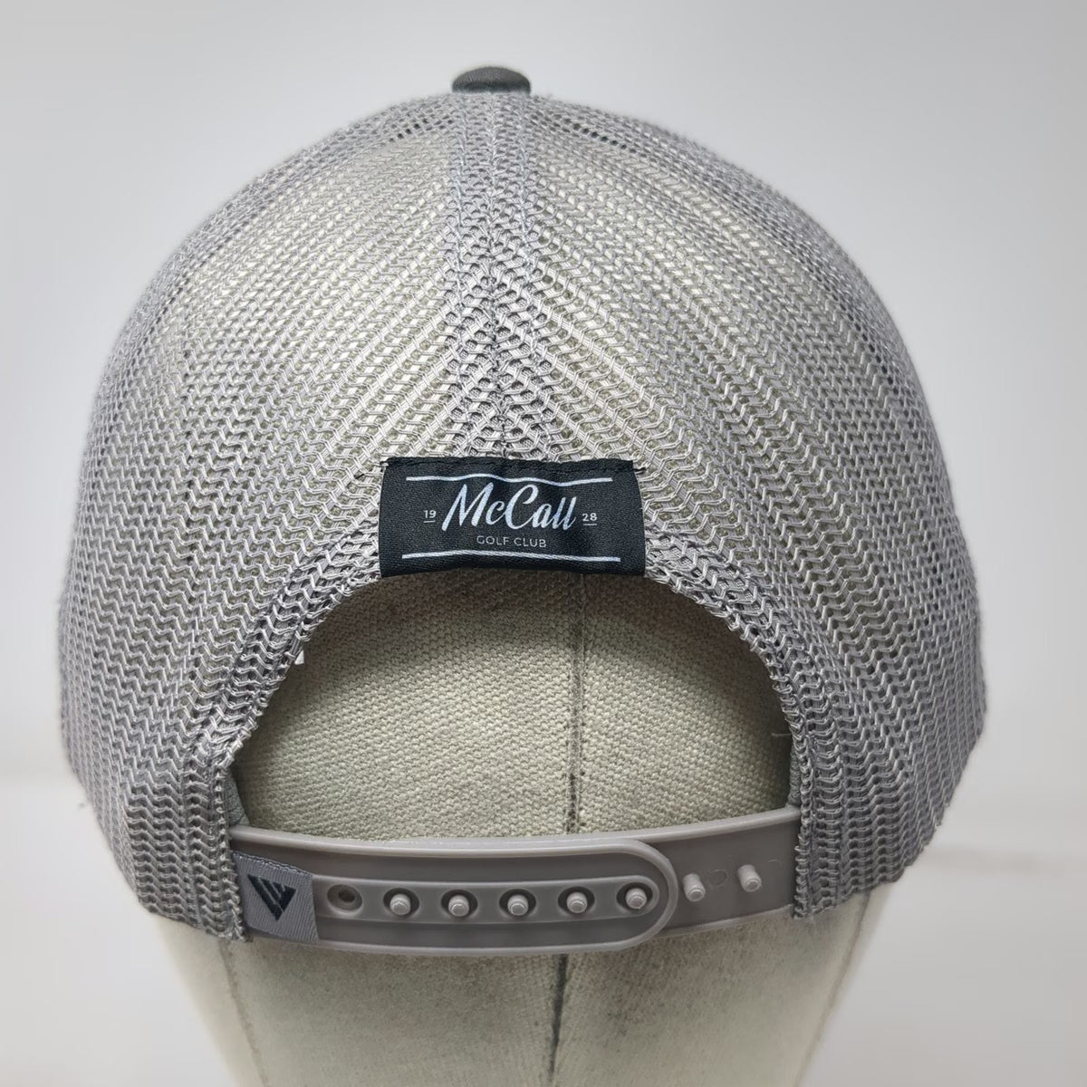 Levelwear Trucker Hat Gray One Size Blank Front McCall Golf Club Snapback