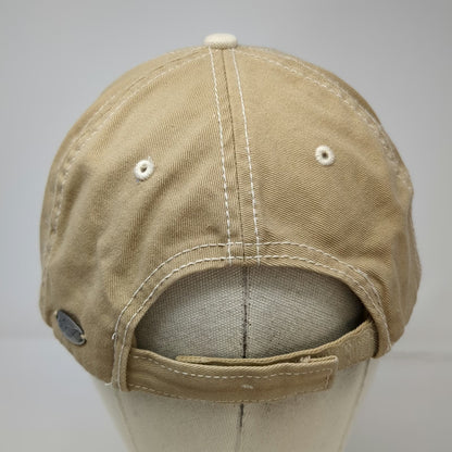 Greg Norman Baseball Cap Beige One Size Shark Logo Cotton Contrast Stitching Hat