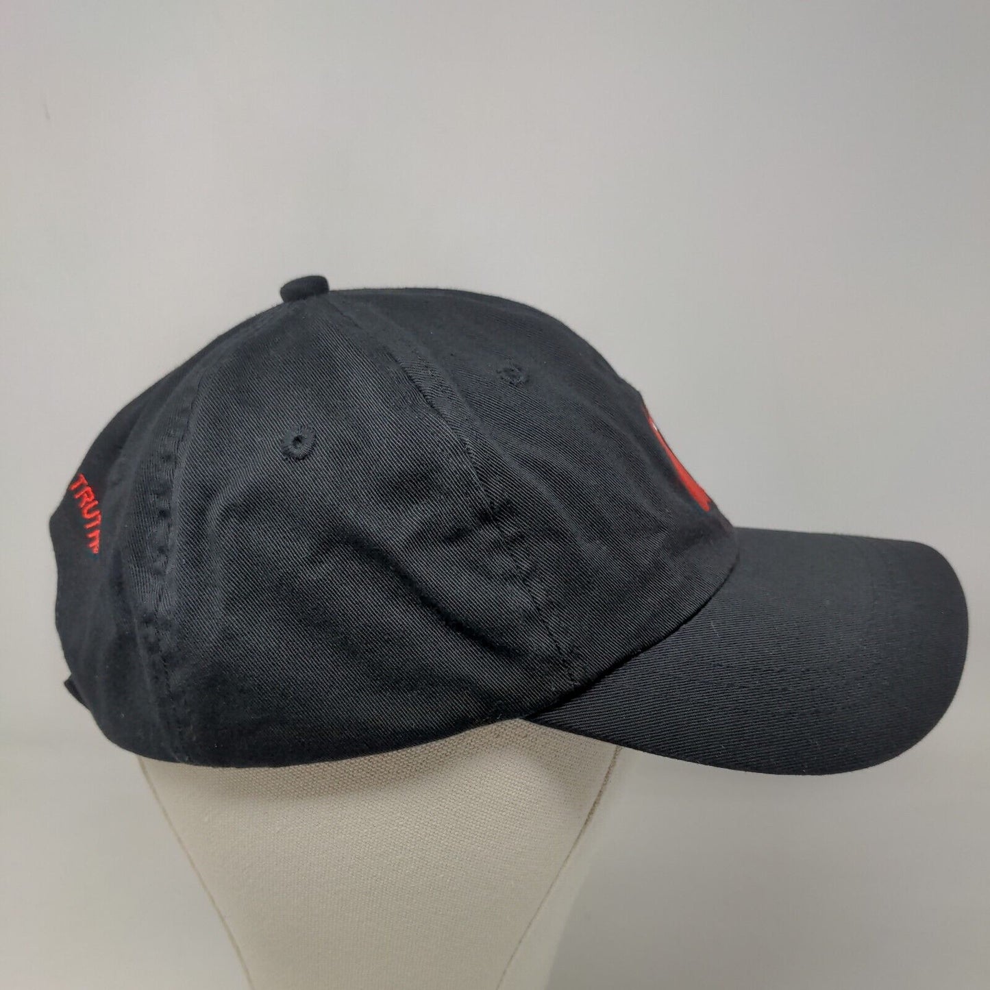 Share The Care Men's Strapback Hat Black Adjustable The Heart Truth Logo