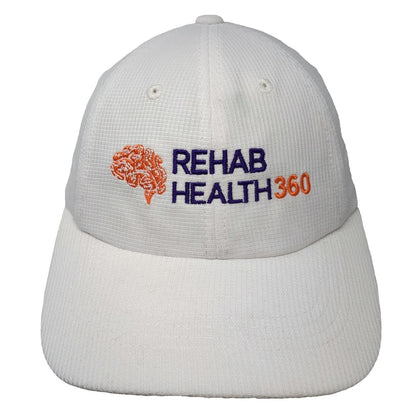 Port Authority Baseball Cap White One Size Rehab Health 360 Logo Strapback Hat