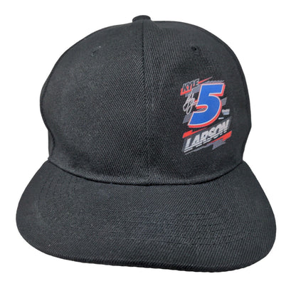 Unbranded Men's Snapback Hat Black Graphic #5 Kyle Larson Logo
